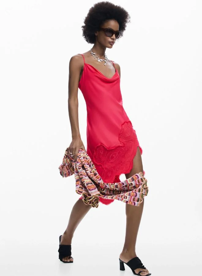 DESIGUAL Asymmetric Slip Dress